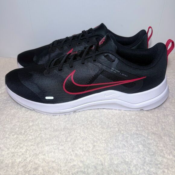 Nike Downshifter 12 Black / Red Men’s Size 15 Sneakers - Picture 1 of 8
